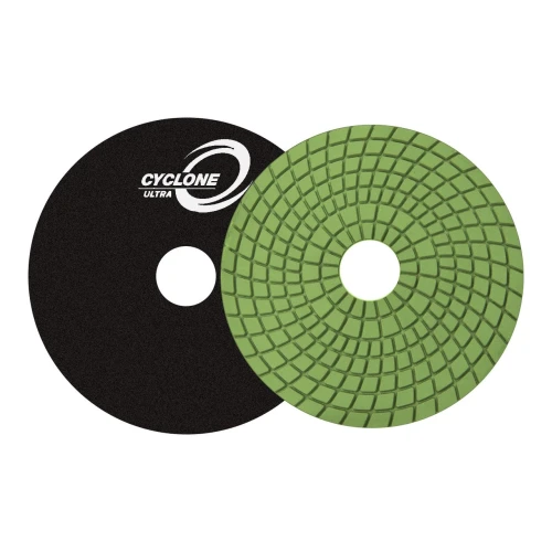 Diamax Cyclone Wet Polishing Pads Superflex, 4 inch Black Buff
