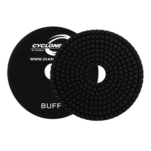 Diamax Cyclone Wet Polishing Pads R Series, 4 inch Black Buff