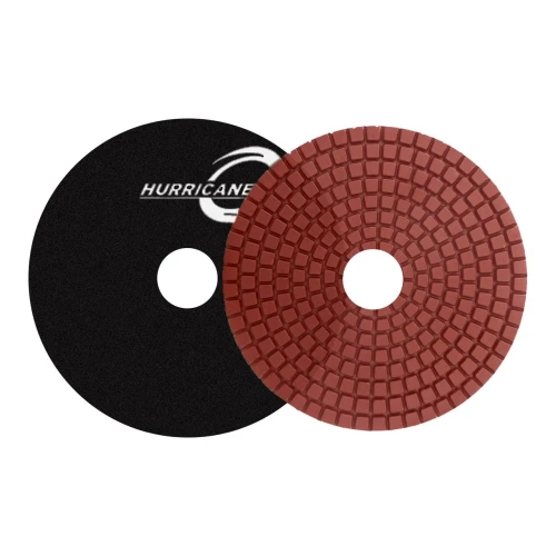 Diamax Hurricane RE Series Wet Polishing Pads, 4 inch Black Buff