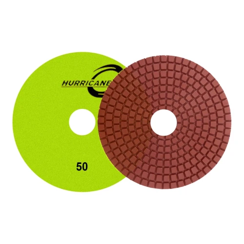 Diamax Hurricane RE Series Wet Polishing Pads, 5 inch 50 Grit