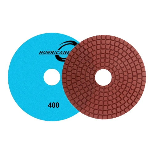 Diamax Hurricane RE Series Wet Polishing Pads, 5 inch 400 Grit