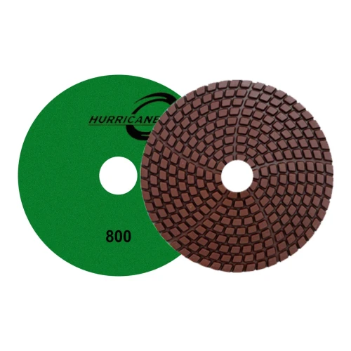 Diamax Hurricane WE Series Wet Polishing Pads, 5 inch 800 Grit