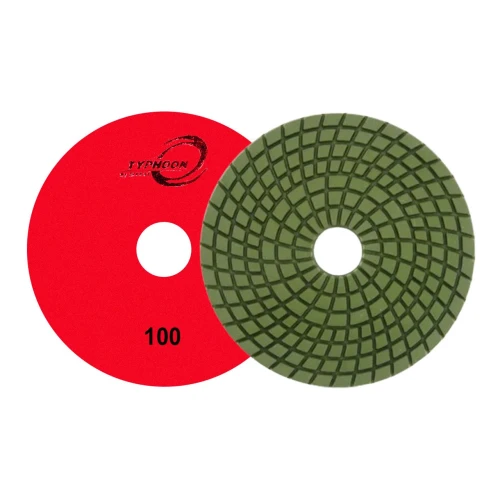 Diamax Typhoon Economy Wet Polishing Pads, 5 inch, 100 Grit