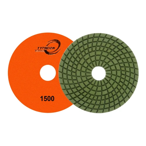 Diamax Typhoon Economy Wet Polishing Pads, 5 inch, 1,500 Grit