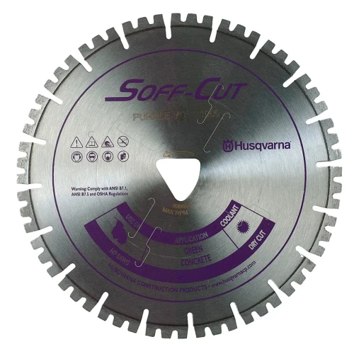 Husqvarna Vari Soff Cut 1000, 12 inch x .220, Purple Early Entry Blade