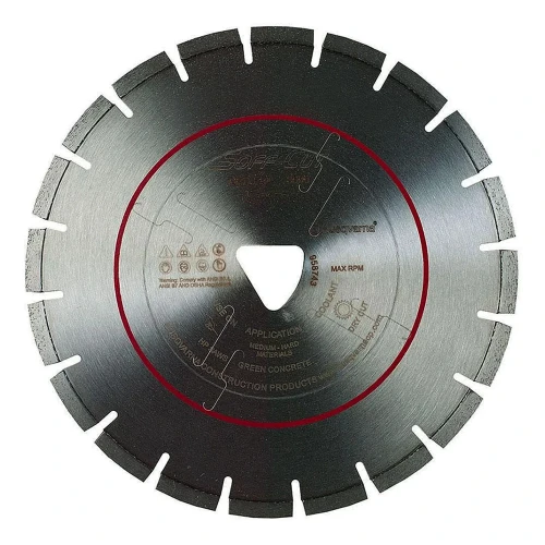 Husqvarna Tacti Soff Cut FLX 3000, 10 inch x .860 inch, Red Early Entry Blade
