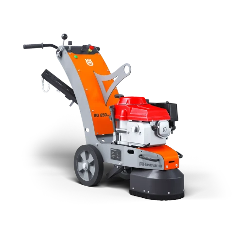 Husqvarna BG 250 Petrol Floor Grinder, 13 HP 10 inch Front Right View