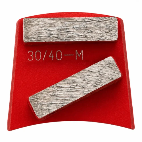 Syntec Fast Change Double Bar Grinding Segment-Red, Medium Bond