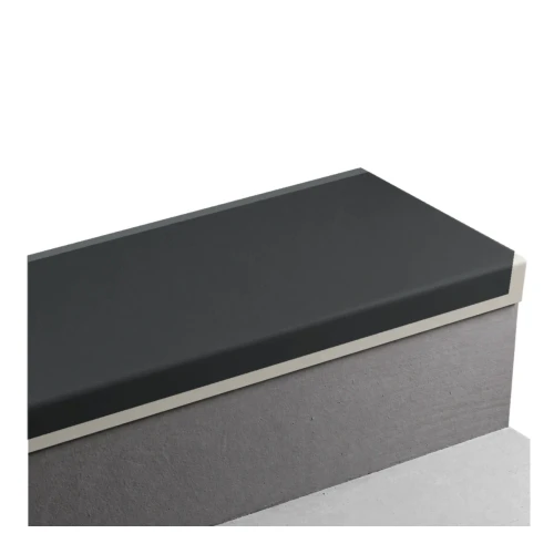 Tarkett Johnsonite Hammered Black Stair Tread 48 inch