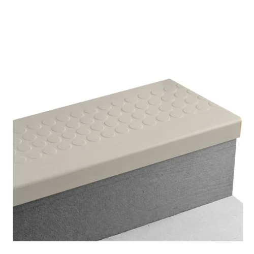 Tarkett Johnsonite Raised Round Grey Haze Stair Tread 48 inch