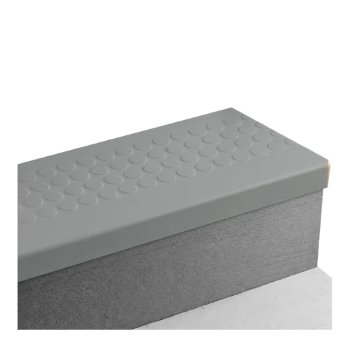 Tarkett Johnsonite Raised Round Pewter Stair Tread 60 inch