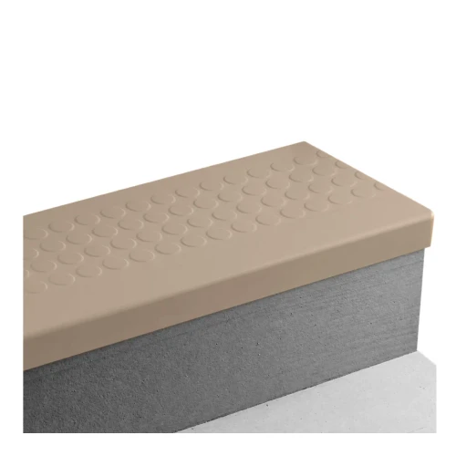 Tarkett Johnsonite Raised Round Beige Stair Tread 72 inch