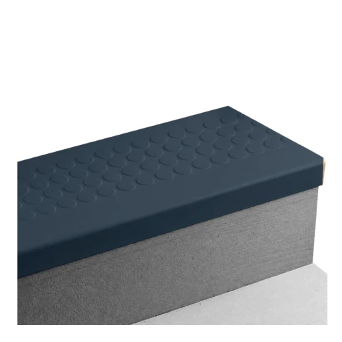 Tarkett Johnsonite Raised Round Navy Blue Stair Tread 72 inch
