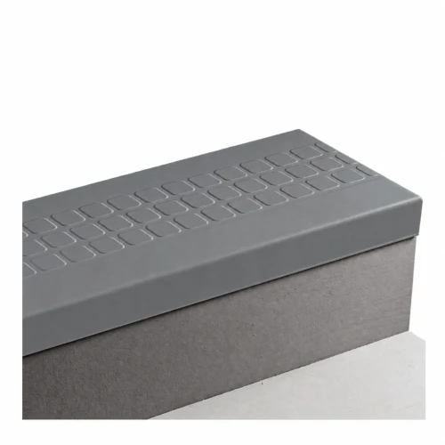 Tarkett Johnsonite Raised Square Grey Stair Tread 48 inch