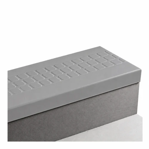 Tarkett Johnsonite Raised Square Grey Haze Stair Tread 72 inch
