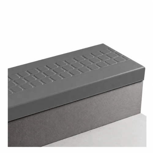 Tarkett Johnsonite Raised Square Pewter Stair Tread 72 inch