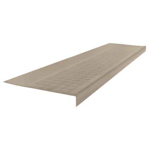 Roppe Greige 48 Inch Low Profile Raised Circular Stair Tread