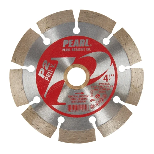 Pearl Abrasive P2 Pro V Segmented Blade- 4 1/2 Inch, General Purpose