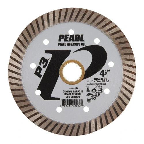 Pearl Abrasive P3 Turbo Blade - General Purpose 4 1/2 Inch