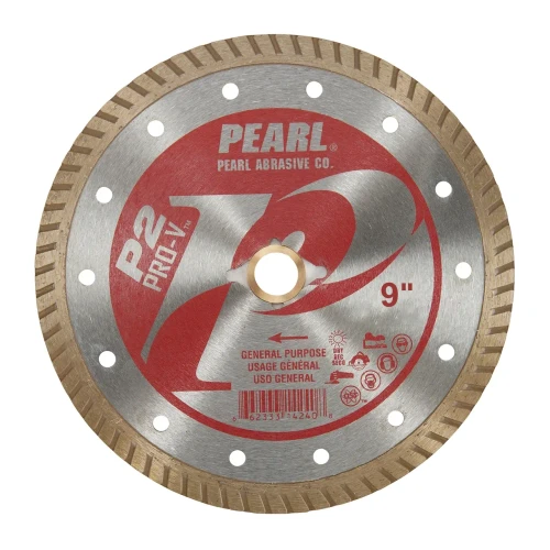 Pearl Abrasive P2 Pro V 9 Inch Flat Core Turbo Blade - General Purpose