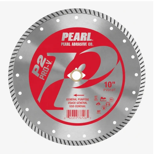 Pearl Abrasive P2 Pro V 10 Inch Flat Core Turbo Blade - General Purpose