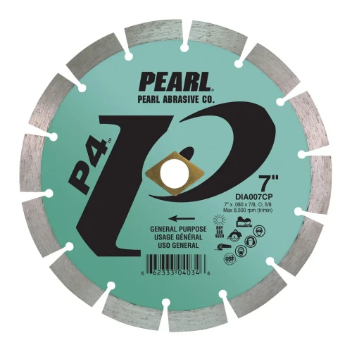 Pearl Abrasive P4 7 Inch Segmented Blade- General Purpose