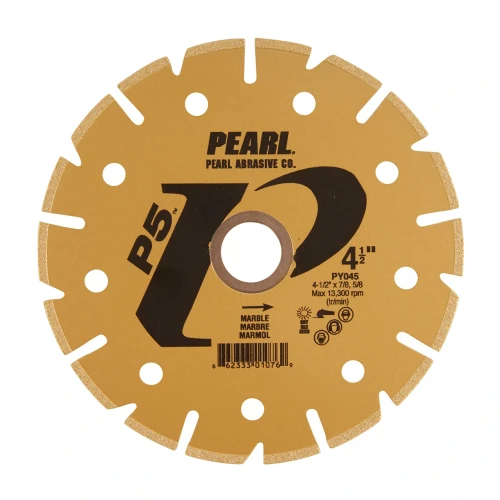 Pearl Abrasive Electroplated P5 Diamond Blade- Marble Travertine, 4 1/2 Inch