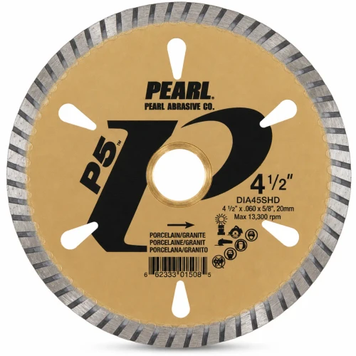 Pearl Abrasive P5 Turbo Blade- Porcelain Granite, 4 1/2 Inch