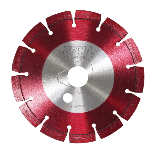 Pearl Abrasive Early Entry Segmented 10 Inch x 100 Inch Blade, Medium Hard Aggregate- Red