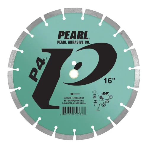 Pearl Abrasive P4 16 Inch Segmented Blade - Concrete, Masonry
