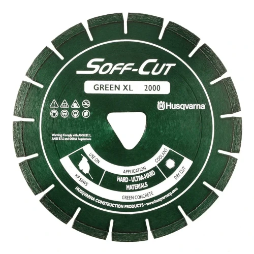 Husqvarna Elite Soff Cut XL 2000, 8 inch, Green Early Entry Blade