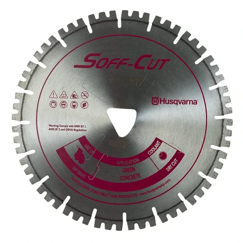 Husqvarna Vari Soff Cut 3000, 6 inch x .100, Red Early Entry Blade