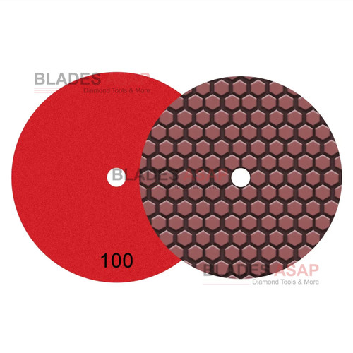 General Tool Dry Polishing Pad, 4 inch, 100 Grit
