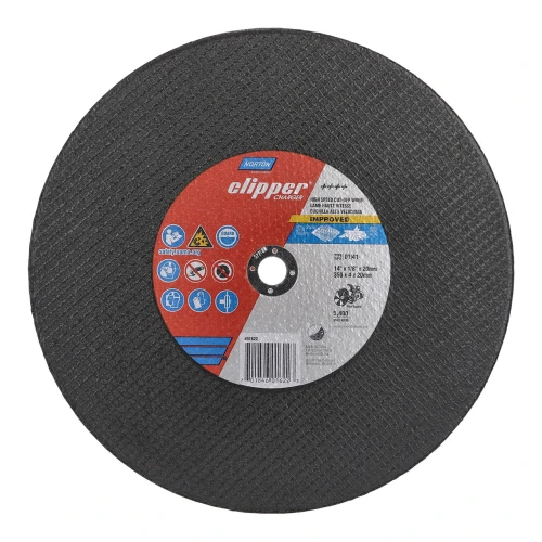 Norton Clipper Charger Cut Off Wheel 14 inch Type 01, Metal/Stainless