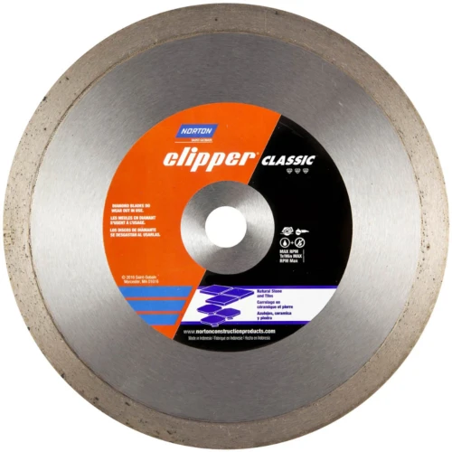 Norton Clipper Classic Continuous Rim Blade 10 inch Tile