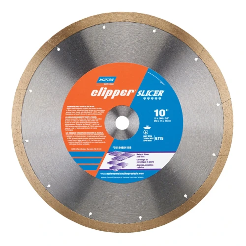 Norton Clipper Slicer 10 inch Continuous Rim Blade- Tile