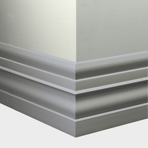 Tarkett Millwork Attache Wall Base Pewter 6 inch- MW38E