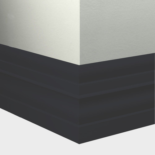 Tarkett Millwork Attache Wall Base Black 6 inch- MW40E