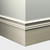 Tarkett Millwork Monarch Wall Base 6 inch x 8 feet Snow White- MW01M