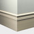 Tarkett Millwork Monarch Wall Base 6 inch x 8 feet Antique White- MW194M