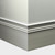 Tarkett Millwork Monarch Wall Base 6 inch x 8 feet Platinum- MW21M