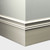 Tarkett Millwork Monarch Wall Base 6 inch x 8 feet White Sand- MW68M