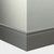 Tarkett Millwork Reveal Wall Base 6 inch Medium Grey