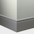 Tarkett Millwork Reveal Wall Base 6 inch Pewter
