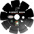 First Cut Expert Black Early Entry Blade for Soft Aggregate- 6 inch, Soff Cut Compatible