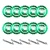 Husqvarna Elite Soff Cut XL-2000, 14 inch, Green Early Entry Blades | Hard Aggregate, 10 Pack + 5 Skid Plates