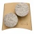 Syntec Fast Change Double Round Grinding Segment-Gold, Extremely Soft Bond