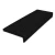 Roppe Black Raised Square Stair Tread- 60 Inch
