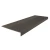 Roppe Ribbed Square Nose Stair Tread Somber 48 Inch