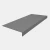 Roppe Light Duty Smooth Battleship Stair Tread- 60 Inch